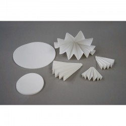 FILTRE PLAT STANDARD N°205 PAPIER MINCE 50G/M² RAPIDE Ø 240MM x 500