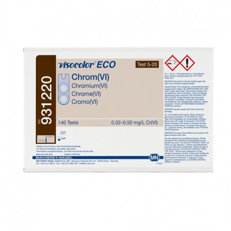 VISOCOLOR® CHROME (VI) ECO RECHARGE 0.04-1.00mg/L x 140