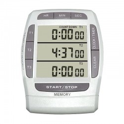 COMPTEUR DECOMPTEUR / HORLOGE 3 LIGNES AFFICHAGE 4 CANAUX