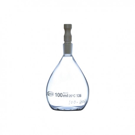 PYCNOMETRE GAY LUSSAC 50ML POUR LIQUIDE VERRE BORO GLASSCO x2