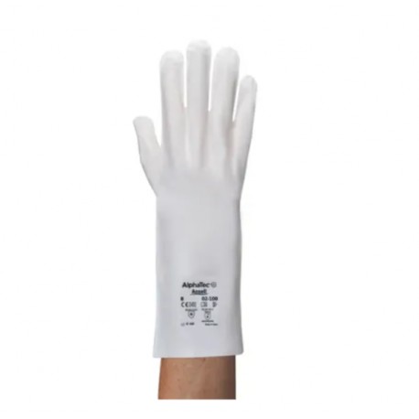 GANTS PROTECTION CHIMIQUE LAMINE SANS POUDRE TAILLE S ANSELL