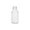FLACON SIROP 250ML VERRE CLAIR COL ETROIT BAGUE PP 28 x 53