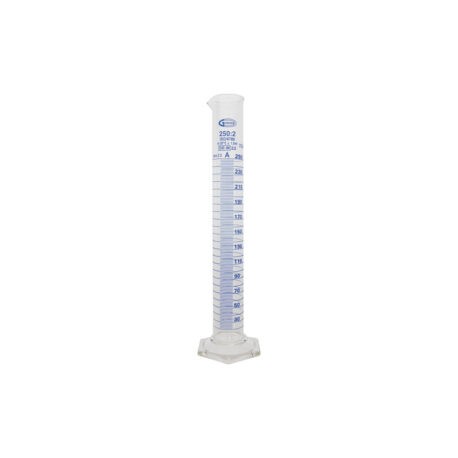 EPROUVETTE 100ML CLASSE A GRADUEE BLEUE + CA GLASSCO EPROUVETTE 100ML CLASSE A GRADUEE BLEUE + CA GLASSCO