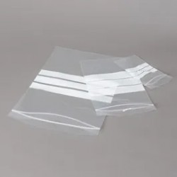 SACHET ECHANTILLON 70x100MM ZIP LOCK PE AVEC PLAGE MARQUAGE x 1000