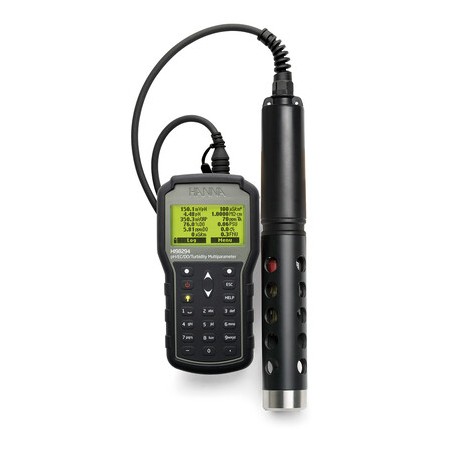 MULTIPARAMETRE PH/REDOX/ISE/EC/TURB/OD/°C GPS CABLE 4M HANNA