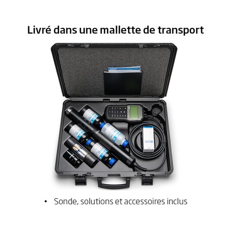 MULTIPARAMETRE PH/REDOX/ISE/EC/TUR/OD/°C GPS SONDE AUTONOME 10M HANNA