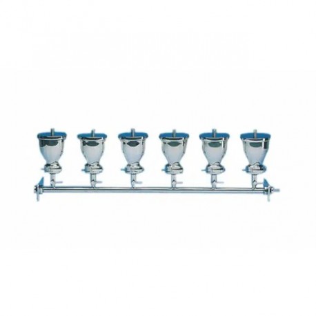 RAMPE DE FILTRATION 6 ENTONNOIRS 500ML WHATMAN
