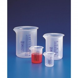 BECHER 500ML F/BASSE PP GRADUE BLEU KARTELL x 3