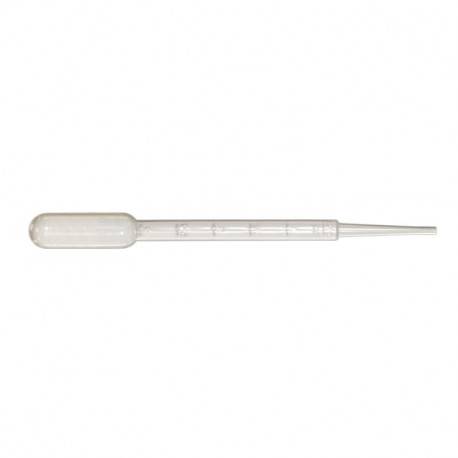 PIPETTE PASTEUR 7ML PE GRADUEE A 3ML LONG 150MM STERILE x 1500