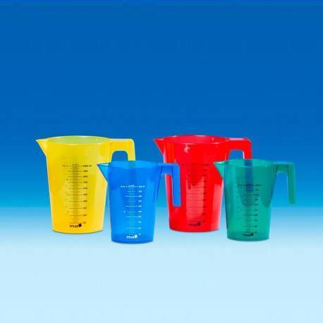PACK BECHER A ANSE COLOREES , PP, 500 ML VITLAB ***