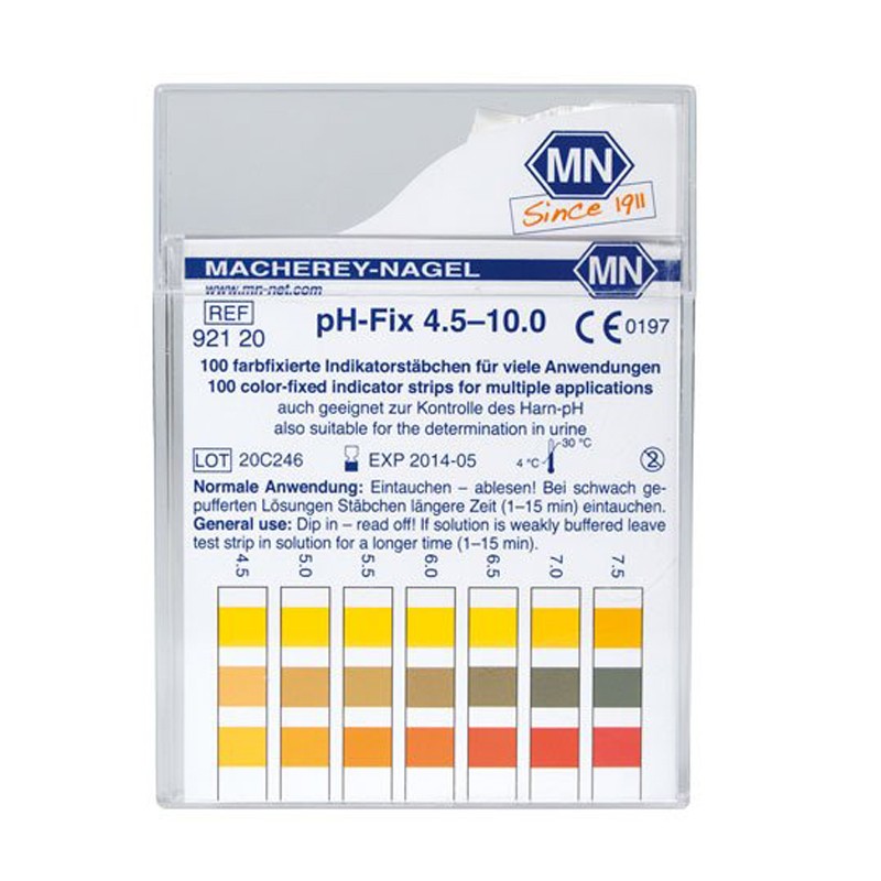 Bandelettes pH (4-7)
