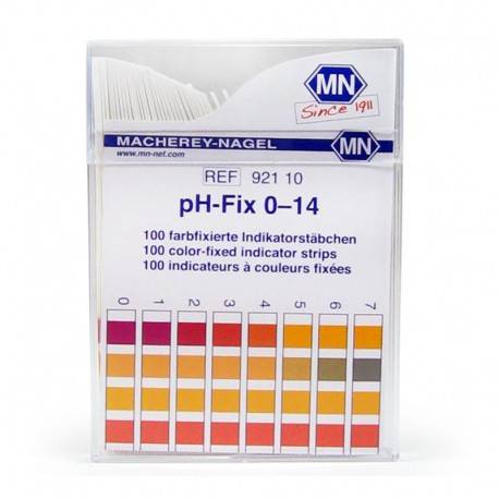 BANDELETTE pH FIX 0-14 NON MIGRANTE MACHEREY NAGEL® x 100 *** - Atlantic  labo ics