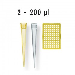 POINTE PIPETTE TIP RACK 2-200µl (10x96) x 960