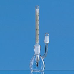 PYCNOMETRE 50CM3 CALIBRE AVEC THERMOMETRE ET CAPILLAIRE LATERAL