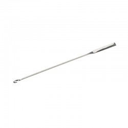 SPATULE MICRO-CUILLERE LONG/150 LARG/5MM ACIER INOX x 1 ***