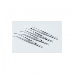 PINCE A DISSECTION COURBE POINTE FINE ACIER INOX L/140MM