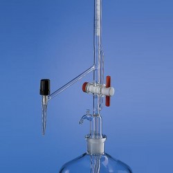 BURETTE DE PELLET 25ML 1/20 ROBINETS INTERMEDIAIRES PTFE BRAND ***