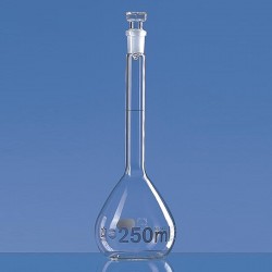 FIOLE JAUGEE 5ML CL"A" RODE 10/19 GRAD BLEUE BOUCHON VERRE BRAND x 2